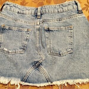 Cute denim mini skirt